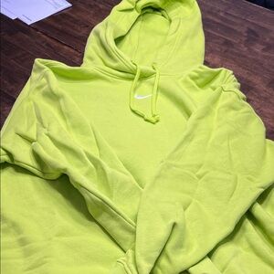 Nike Lime Green Pullover Hoodie